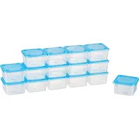 MiraHome Gefrierdosen Sets Transparent Blau – Vorratsdosen mit Deckel Luftdicht zur Aufbewahrung & Organisation für Lebensmittel – Austrian Qu... - Blau/Transparent