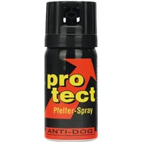 Pfefferspray PROTECT Anti-Dog Breitstrahl 40 ml KO-Spray zur Selbstverteidigung Reizstoffspray Abwehrspray extra Stark (40ml Breitstrahl)