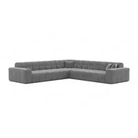 Sofa Dreams Ecksofa Polsterstoff Ecksofa Samt Modern Eckcouch Ibiza L Form Samtsofa Sofa, Loungesofa grau