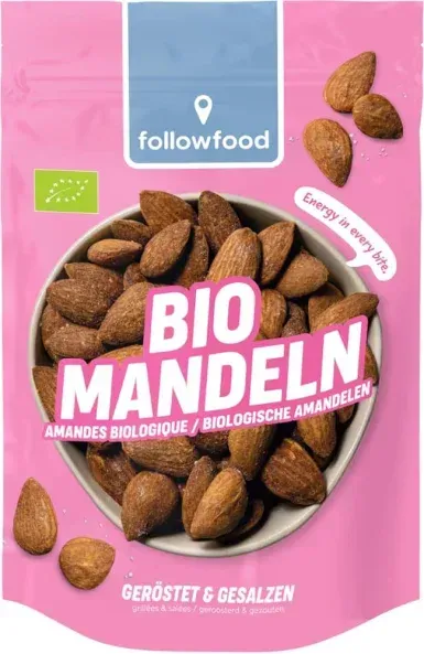 followfood Mandeln geröstet und gesalzen bio