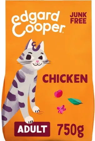 Edgard & Cooper Trockenfutter Für Ausgewachsene Katzen Frisches Huhn 750g