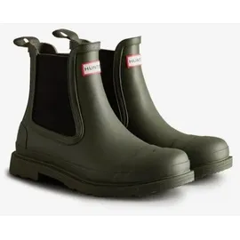 Hunter Boots Commando Chelsea Gummistiefel Dunkelgrün 43
