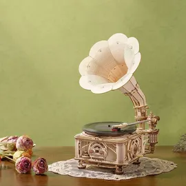 ROKR 3D-Puzzle 'Classical Gramophone' (Electric Version)
