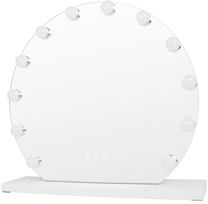 UNIQ UNIQ London Runder Kosmetikspiegel mit 12 LED-Lampen und Touch-Funktion – Weiß weiss
