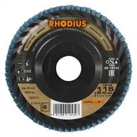 RHODIUS 211419 LGZ P3 Fächerschleifscheibe Edelstahl, Stahl 10 St.