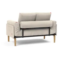 INNOVATION LIVING Schlafsofa Rollo Bow Cord Weiß Ivory