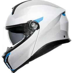 AGV Tourmodular Frequency, Klapphelm - Hellgrau/Schwarz/Hellblau - XS