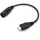 Sertronics Adapterkabel Hohlstecker Buchse 5,5x2,1mm - Micro USB B Stecker schwarz 15cm
