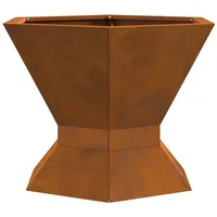 vidaXL Feuerstelle Sechseckig 50x50x40 cm Cortenstahl vidaXL