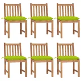 vidaXL Gartenstuhl 49 x 25 x 24 cm grün 6 St.