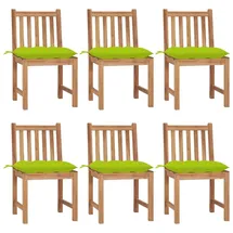 vidaXL Gartenstuhl 49 x 25 x 24 cm grün 6 St.