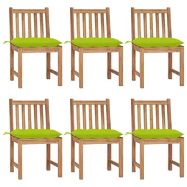 vidaXL Gartenstuhl 49 x 25 x 24 cm grün 6 St.