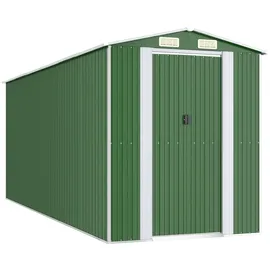vidaXL Geräteschuppen 5,23 x 1,92 m grün