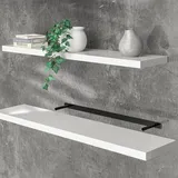 CASARIA Wandregal 110 x 3,8 x 23 cm Weiß