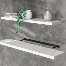 CASARIA Wandregal 110 x 3,8 x 23 cm Weiß