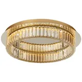 Nova Luce Deckenleuchte »Aurelia«, LED, 41 W, Höhe: 12 cm, goldfarben