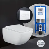 Villeroy & Boch Venticello Komplett-SET Wand-WC mit WC-Sitz Weiß