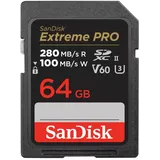 SanDisk Extreme Pro SDXC UHS II U3 V30 R280/W100 64 GB