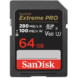 SanDisk Extreme Pro SDXC UHS II U3 V30 R280/W100 64 GB