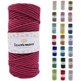 Sznurkomania, Baumwollkordel 3mm 100m, 46 Farben, Häkelkordel, Geflochten Baumwollkordel 3mm, Makramee Kordel, Makramee Garn, Premium Garn, Makramee Seil (Bischop)