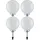 ETC Shop Solarleuchte Kunststoff 25 cm H 65 cm 4er Set weiß