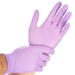 HYGOSTAR® Safe Light Nitrilhandschuhe, puderfrei, lila 26156 , 1 Packung = 100 Stück, Größe M