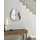 Beliani ALMANSA 45 cm 45 x 54 x 3 cm Silber/Schwarz