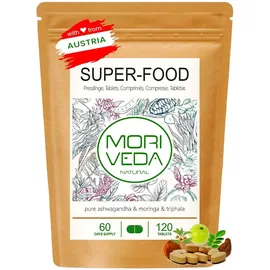 MoriVeda Superfood Tabs Moringa/Ashwagandha/Triphala Presslinge 120 St.