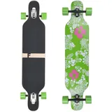 Flex1 bis 122kg - Camber Longboard (Flex1 bis 122kg, Hawaii Blume - Ahornholz)