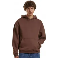 Build Your Brand Fluffy Kapuzenpullover - Chocolate Brown -