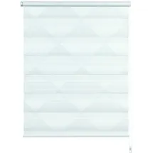 GARDINIA Doppelrollo Triangle 60 x 150 cm grau/weiß