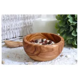 D.O.M. Die Olivenholz Manufaktur D.O.M.® Müslischale/Babybreischale aus Olivenholz - 16 cm ohne Löffel