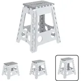ARREGUI Kleiner Klapphocker 45 x 45 x 45 cm Weiß