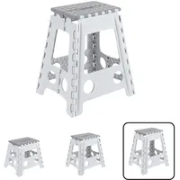 ARREGUI Kleiner Klapphocker 45 x 45 x 45 cm Weiß