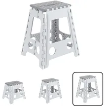 ARREGUI Kleiner Klapphocker 45 x 45 x 45 cm Weiß