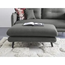 Polsterhocker INOSIGN "Lazio", grau (anthrazit), H:47cm T:77cm, Hocker