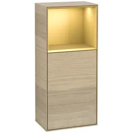 Villeroy & Boch V&B Seitenschrank Finion 41,8x93,6cm, re, Reg ob gol m, Oa Veneer