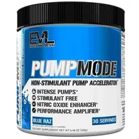 Evl Nutrition Pump Mode, 183 g Dose, Blue Raz