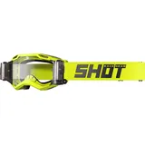 Shot Iris 2.0 Solid With Roll Off Offroad-brille - Neon Yellow Glossy - Iridium Rainbow/CAT2