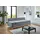 SUN GARDEN Schlafcouch Stoffbezug 2-Sitzer Grau