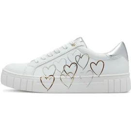 Marco Tozzi Plateau-Sneaker Mehrfarbig/Gold/Weiß Damen 38