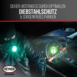 Heyner HEYNER® Lenkradsperre Zahlenschloss Diebstahlsicherung für PKW extra lang
