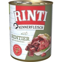 RINTI-Kennerfleisch Hundefutter 800g | alle Sorten u. freie Mengenwahl | Nassfutter | getreidefrei (Rentier)