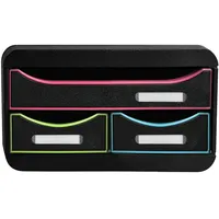 Exacompta 311914D 1x Exacompta, SMALL-BOX mit 3 Schubladen, Black