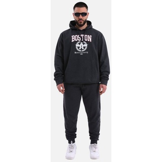 COFI Casuals Jogginganzug Basic Hoodie + Hose, Premium Herren Jogginganzug grau S