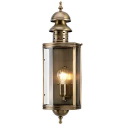 Downing Street Outdoor Wandleuchte messing antik Elstead Lighting DOWNING-STREET