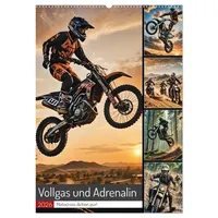 Calvendo Vollgas und Adrenalin - Motocross-Action pur! (Wandkalender 2026
