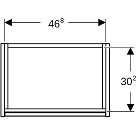 Geberit Renova Compact Waschtischunterschrank, 1 Tür, 504083DB1