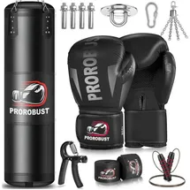prorobust Boxsack 120cm Heavy Duty Oxford Tuch mit 12oz Handschuhen MMA