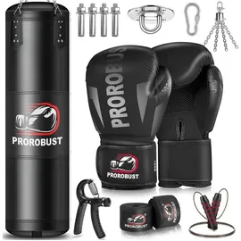 prorobust Boxsack 120cm Heavy Duty Oxford Tuch mit 12oz Handschuhen MMA